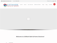 Tablet Screenshot of lifemarkbath.com